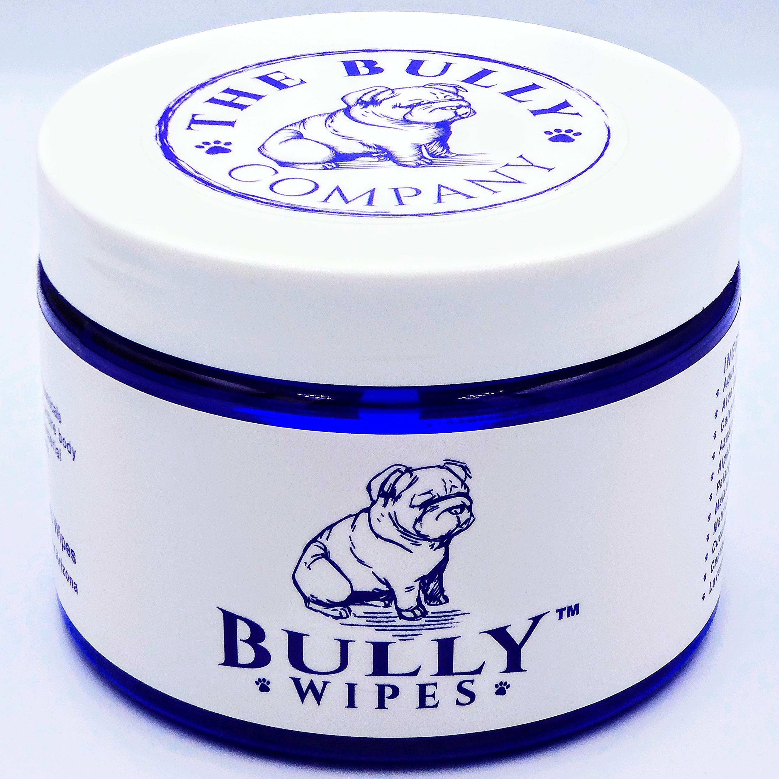 The Bully Company Bully Wipes wrinkle closeup for gentle dirt removal around folds