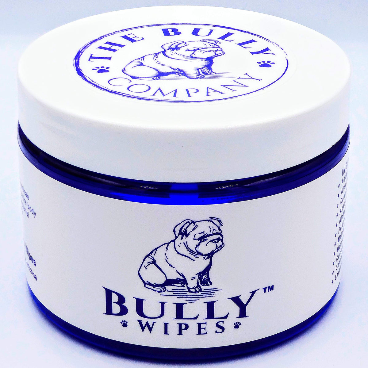 The Bully Company Bully Wipes wrinkle closeup for gentle dirt removal around folds