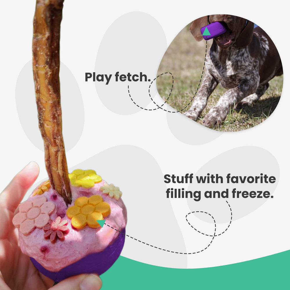 Bully Grip twist-on-treat-stick method for easy secure attachment.