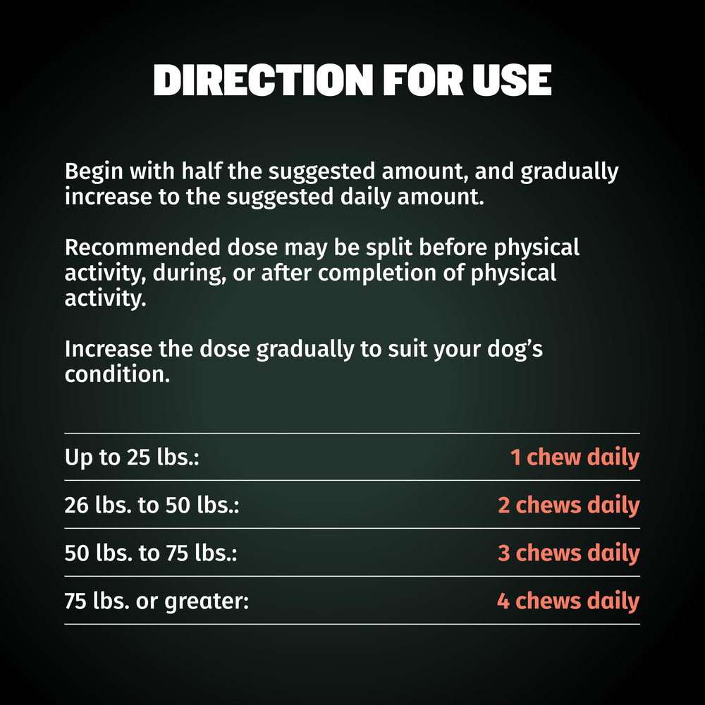 Bully Max 2-in-1 puppy chews dog eating to reinforce daily nutrition.