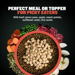 Bully Max toppers on kibble offer a protein-rich meal booster