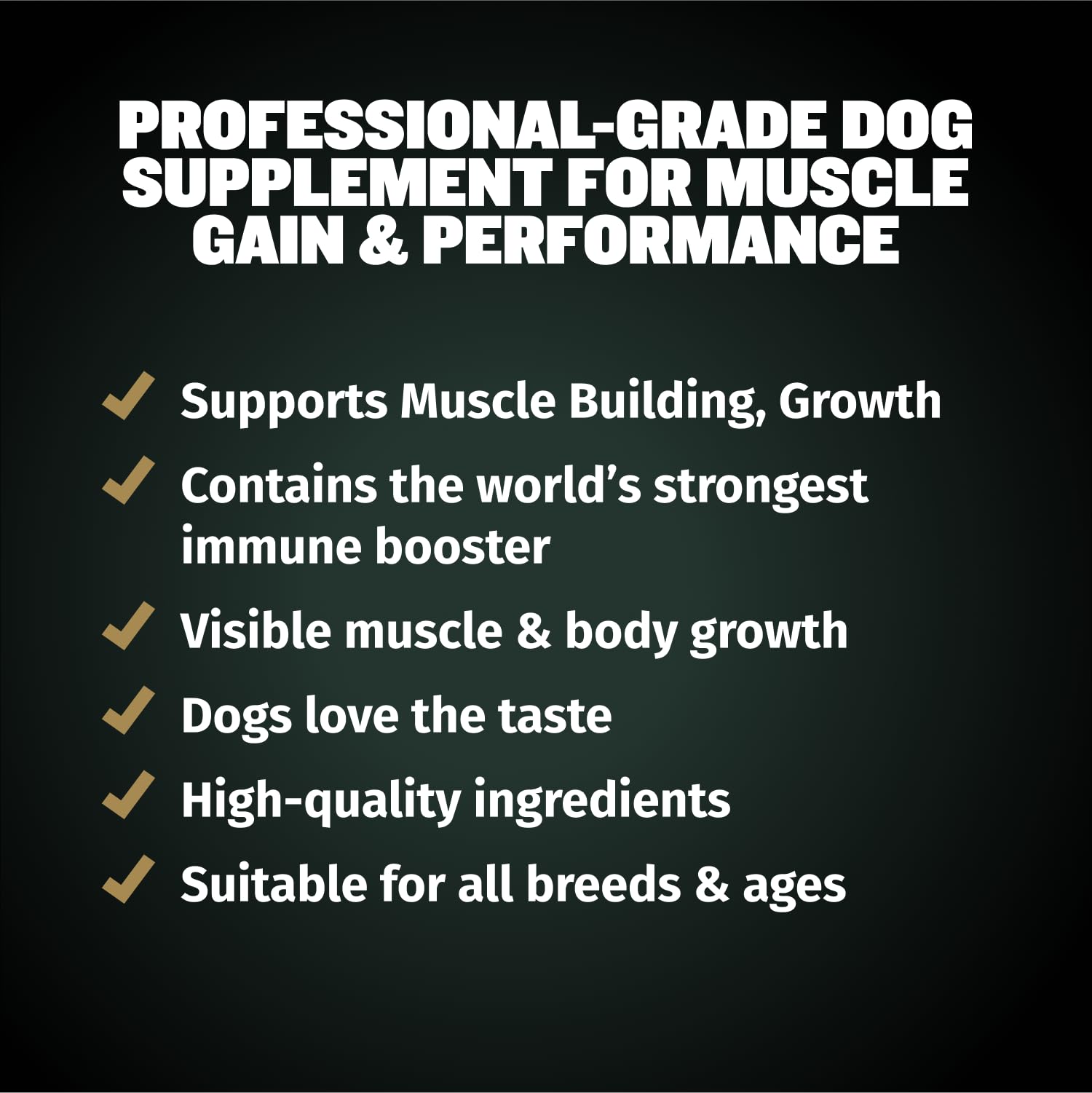 Bully Max Muscle Gain Chews bottle label with 11-in-1 benefits.