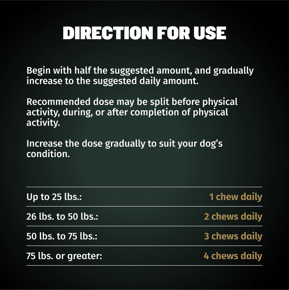Puppy to adult dogs can use Bully Max Muscle Gain Chews.