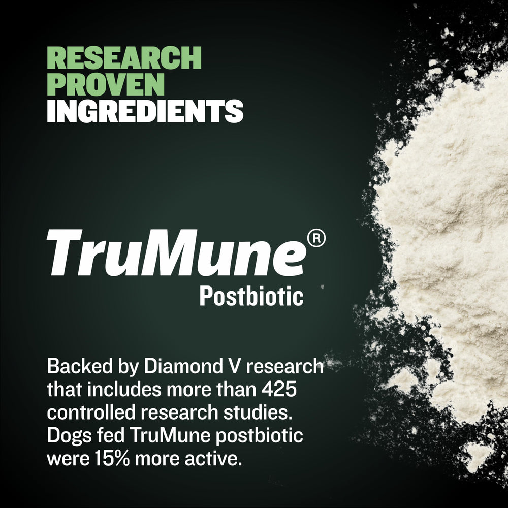 Bully Max Puppy Food omega fatty acids illustration.