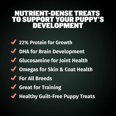 Bully Max Puppy Training Treats glucosamine close-up—joint health support in puppy nutrition