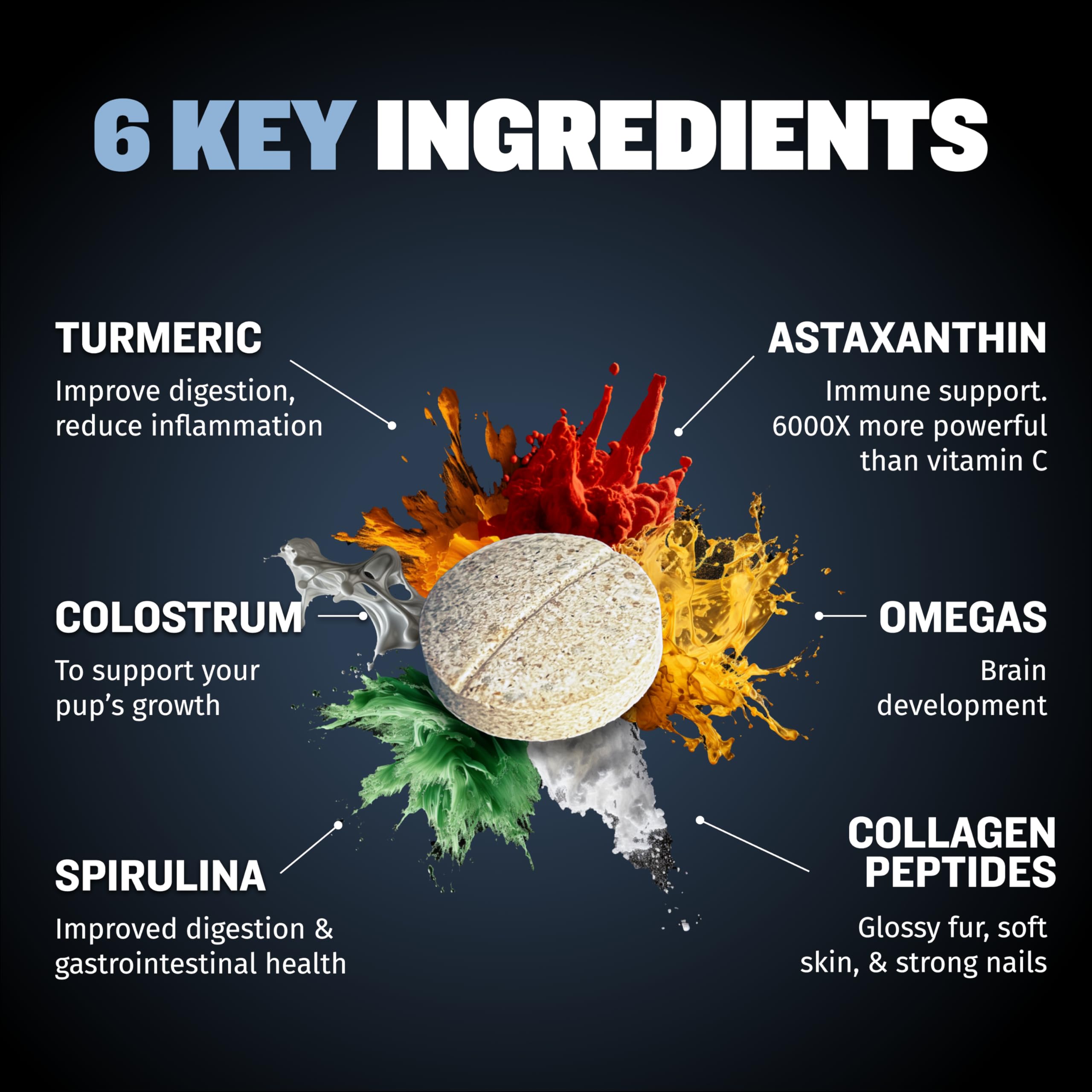 Bully Max Small Breed Immune Tablets ideal for puppies and adult dogs alike.