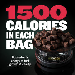 Bully Max Weight Gainer bacon-flavored chews as a tasty reward.