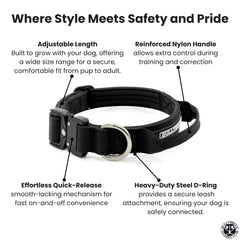 BULLYBREED Padded interior collar provides comfortable wear during long daily sessions.