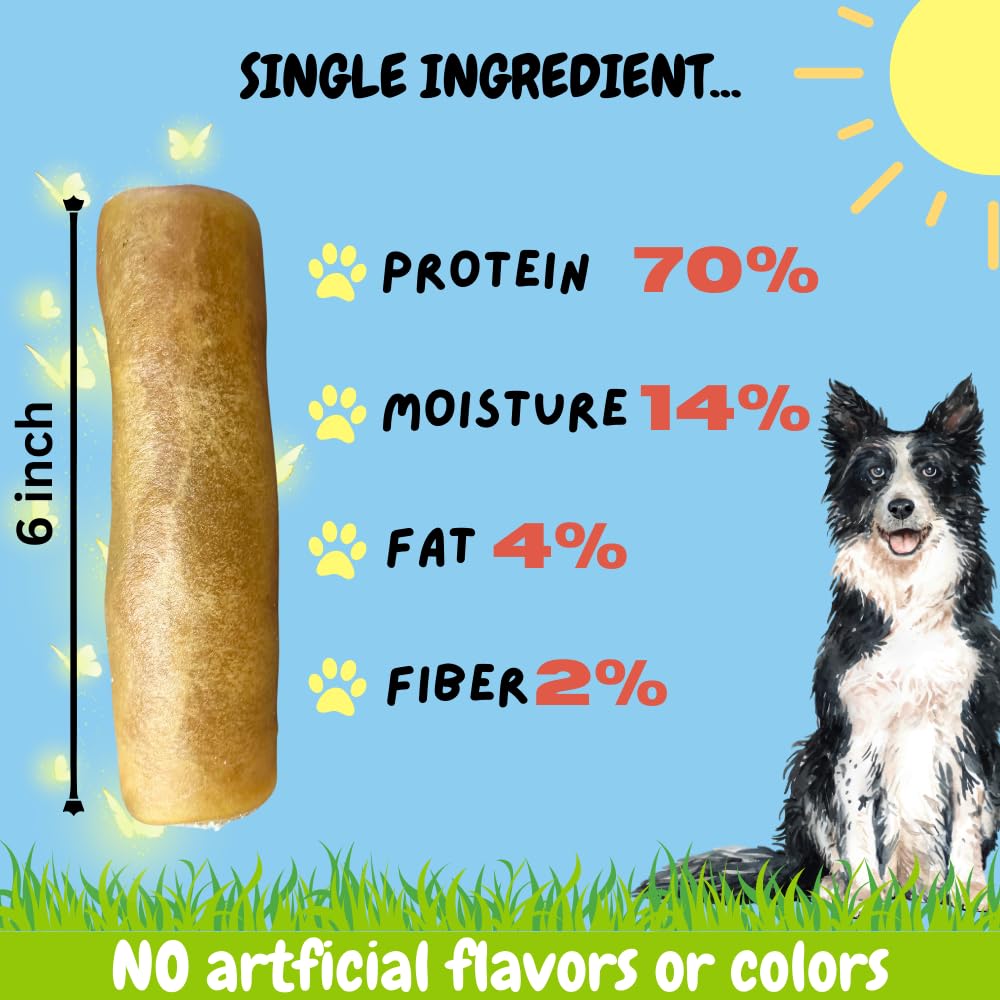 BULLYSTICKS & MORE dog chew in bowl highlighting natural ingredients.