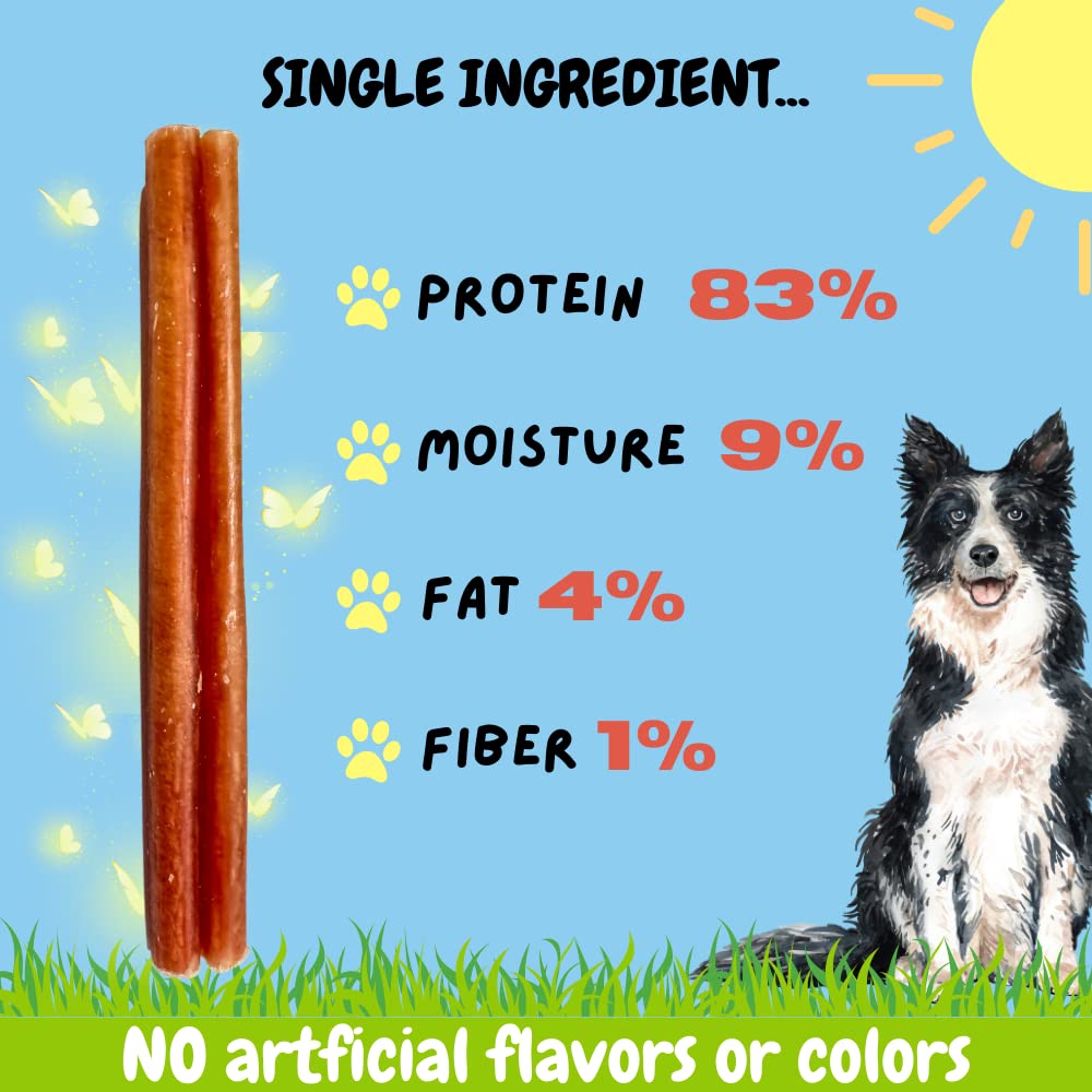 BULLYSTICKS & MORE low-fat dog chew suited for regular treats.