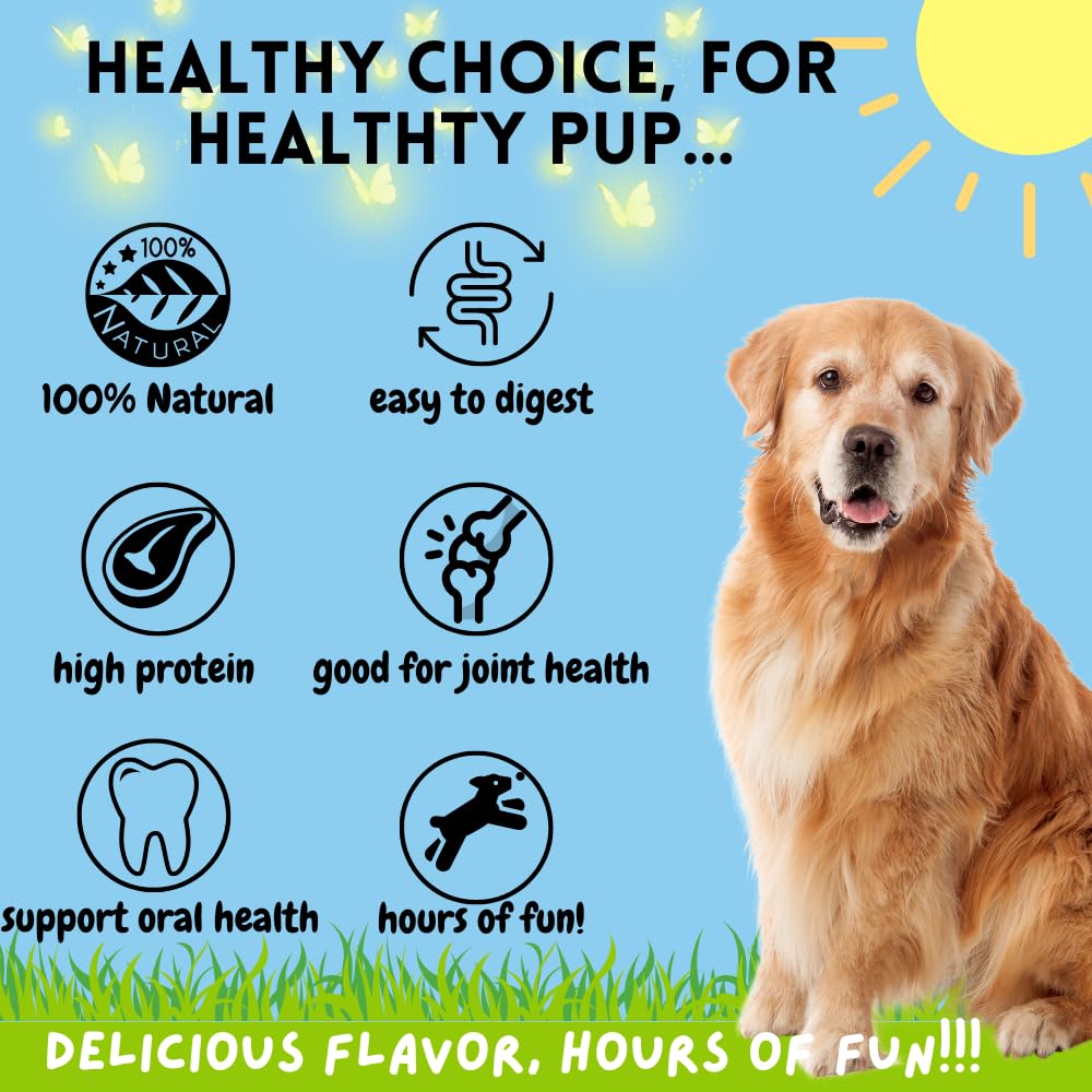 Bullysticks & More no-hide bones pig ears image highlighting natural chew.