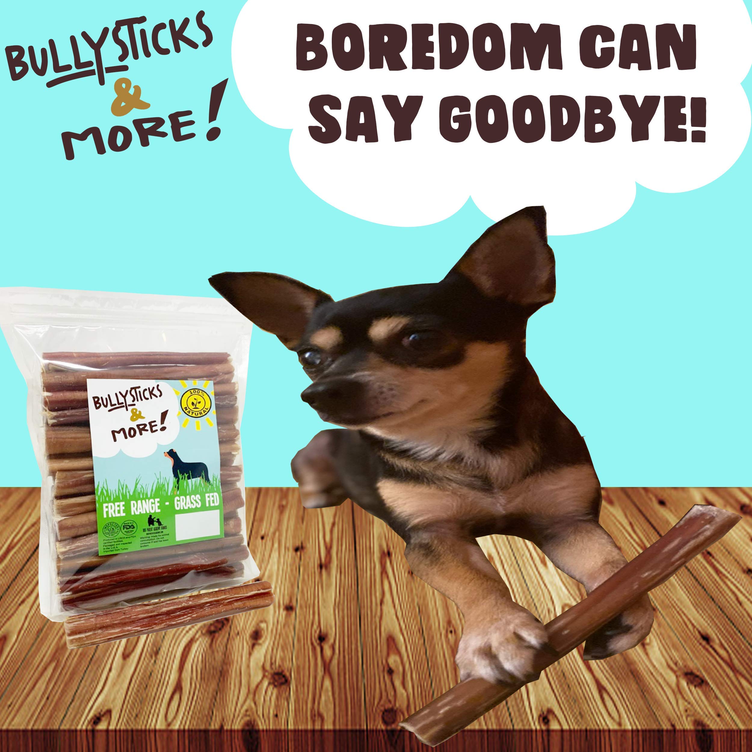 BULLYSTICKS & MORE premium grass-fed sourcing supports quality ingredients.