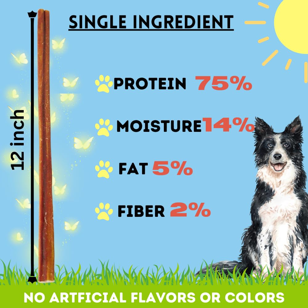BULLYSTICKS & MORE eight-pack serving ready for busy pups' chew time.