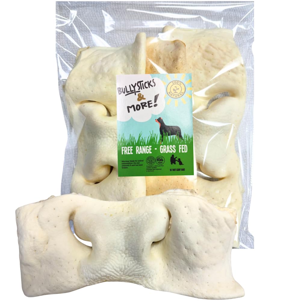 Bullysticks & More smoked beef cheek snout extra thick pack for long-lasting dog chew