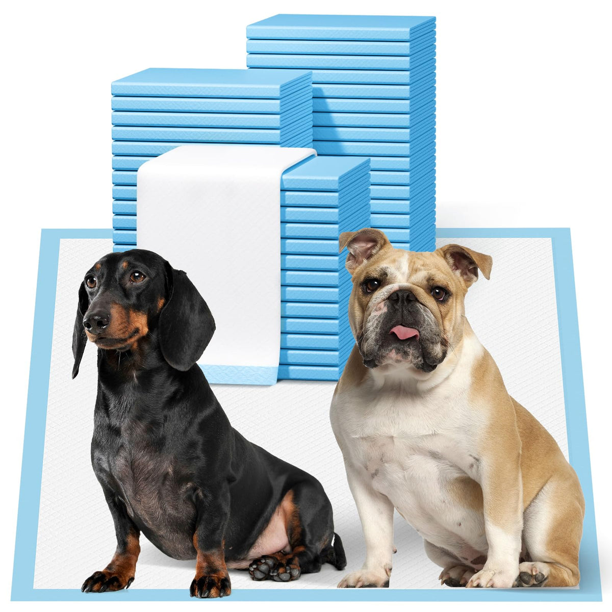 Bulubaky puppy pad full surface 23x23 offers ample training space for puppies