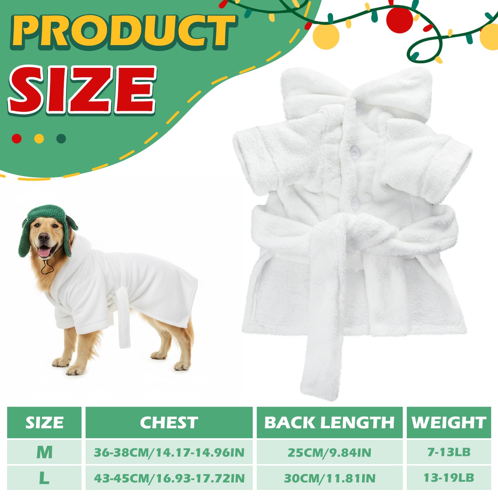 Bulyoou dog costume open-front bathrobe making dressing quick and easy
