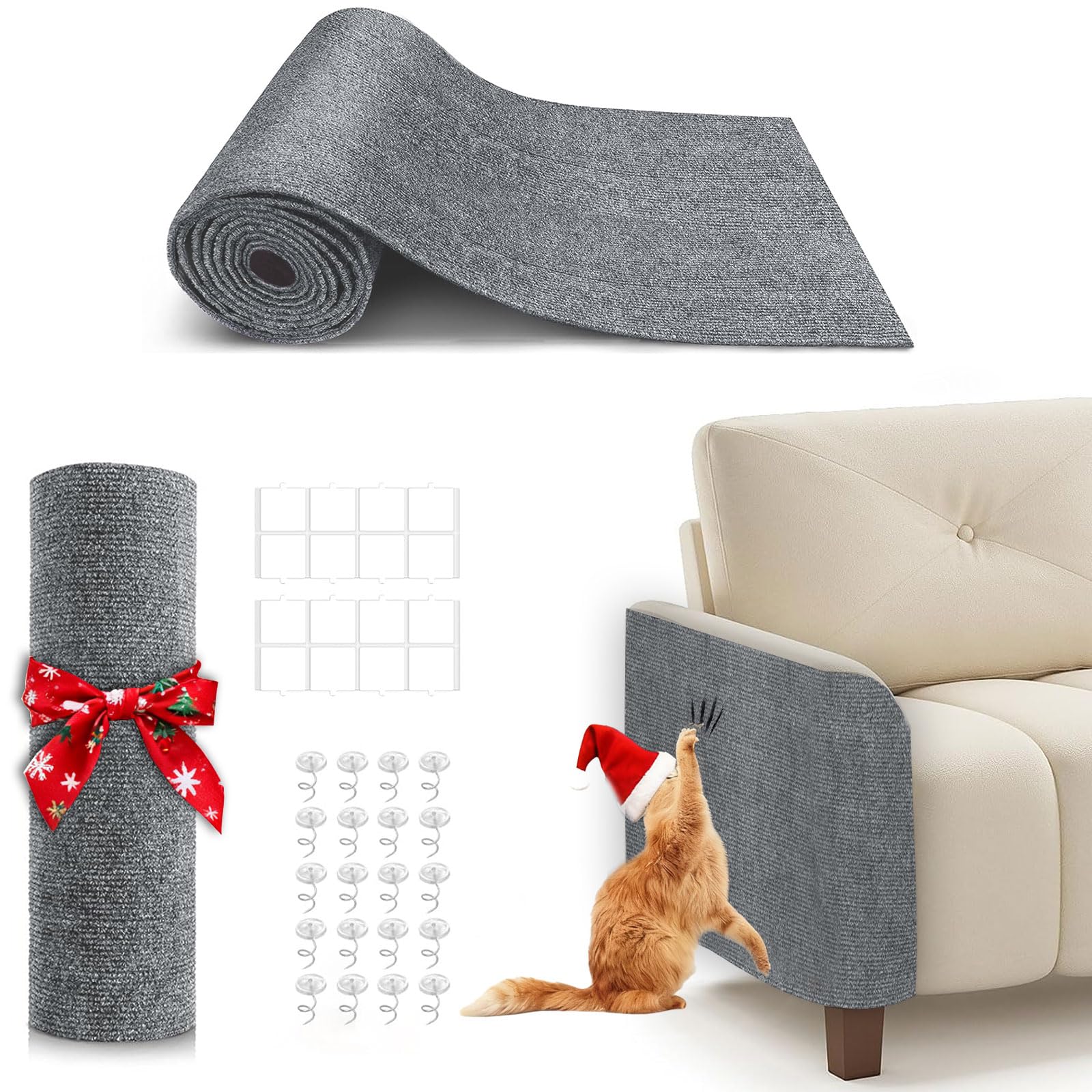 Bumaigo cat scratching mat large sheet covers a sofa to deter claws.