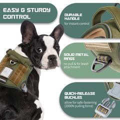 BUMBIN tactical harness reflective-night-safety increases visibility during low-light walks.