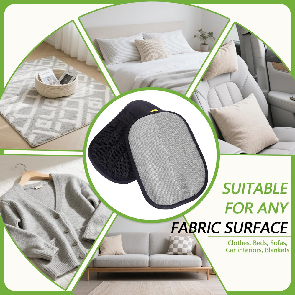 Bumilily glove cleans couch fur and lint demonstration