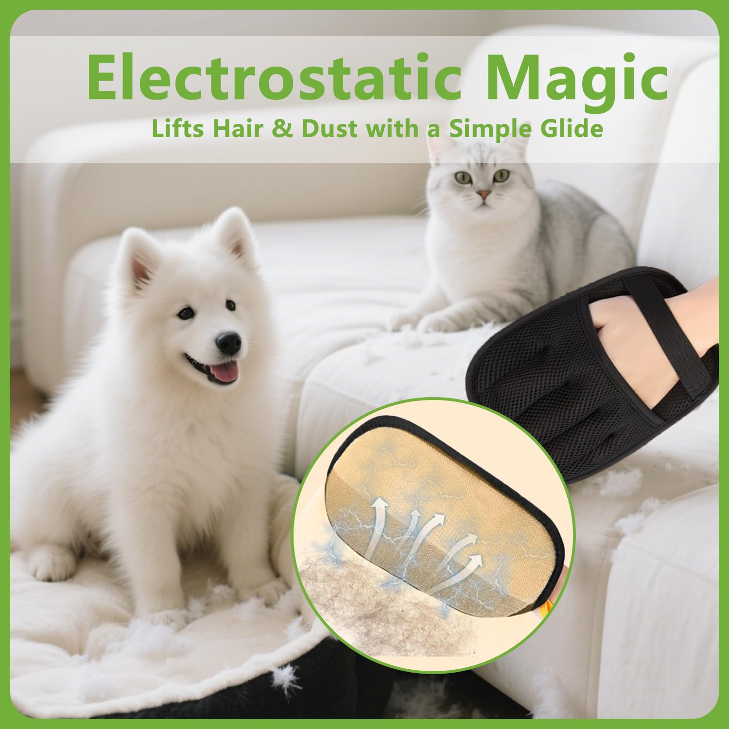 Bumilily easy-clean-durable-pet-hair-glove simplifies post-pet cleanup.