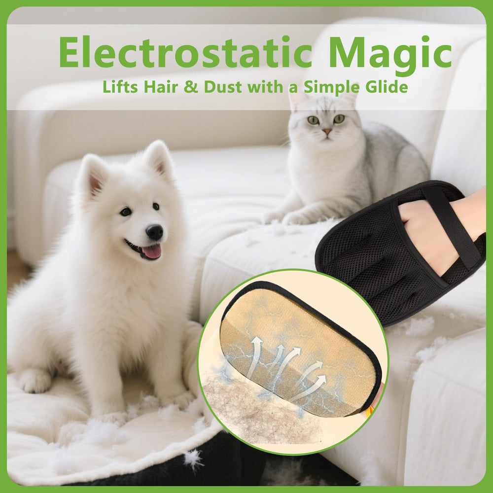 Bumilily grooming-friendly glove for gentle fur removal on pets