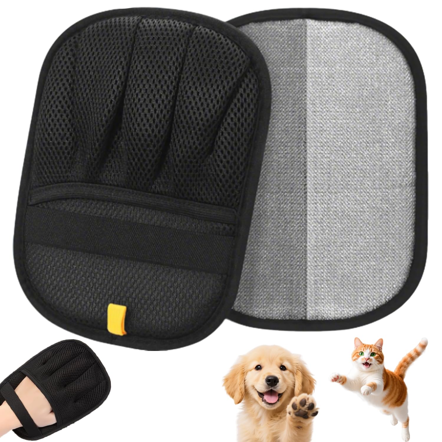 Bumilily pet-hair-remover-glove full-hand-coverage enables quick grooming on furniture and fabrics.