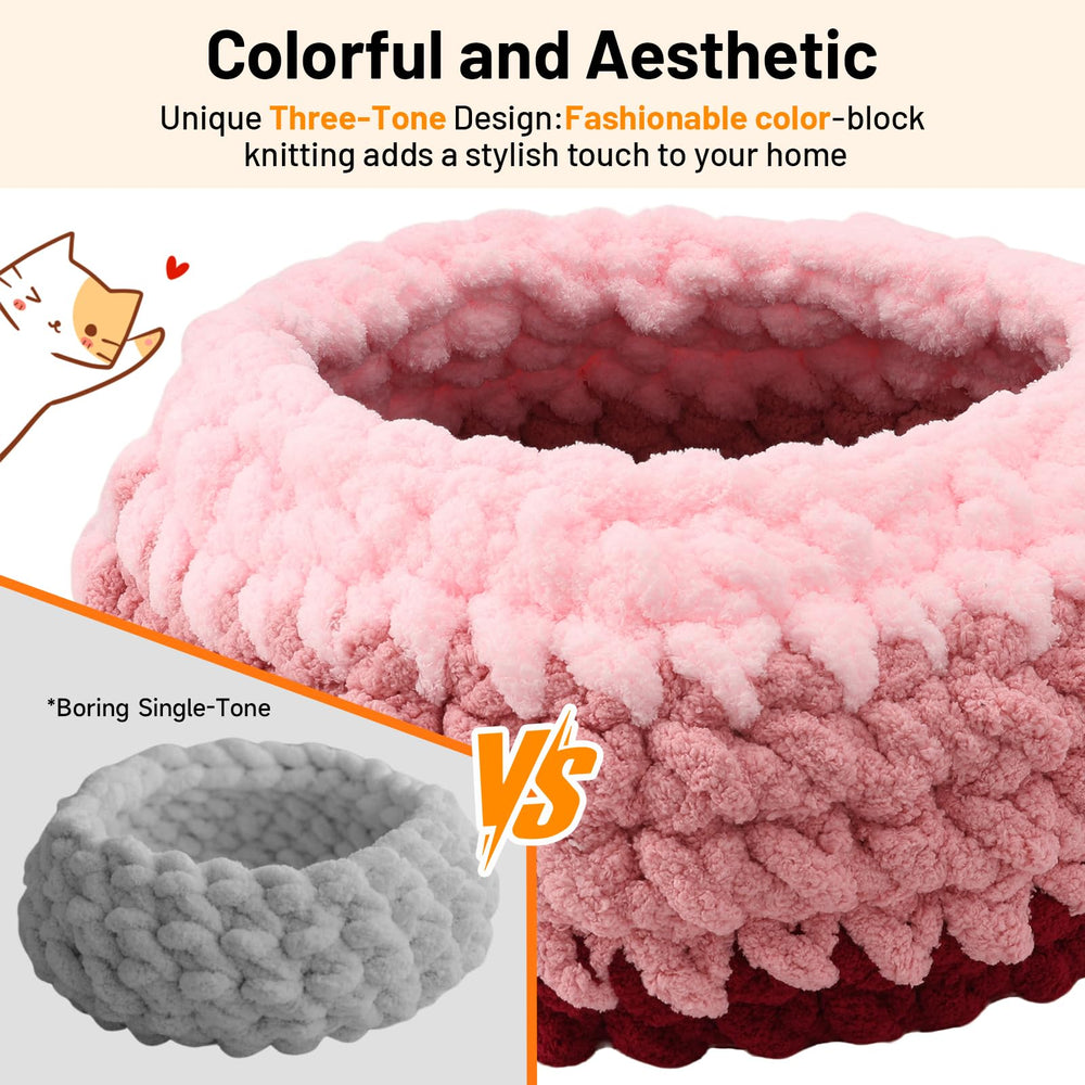 BUMUBI Rondo cat nest washable fabric simplifies care and cleaning.