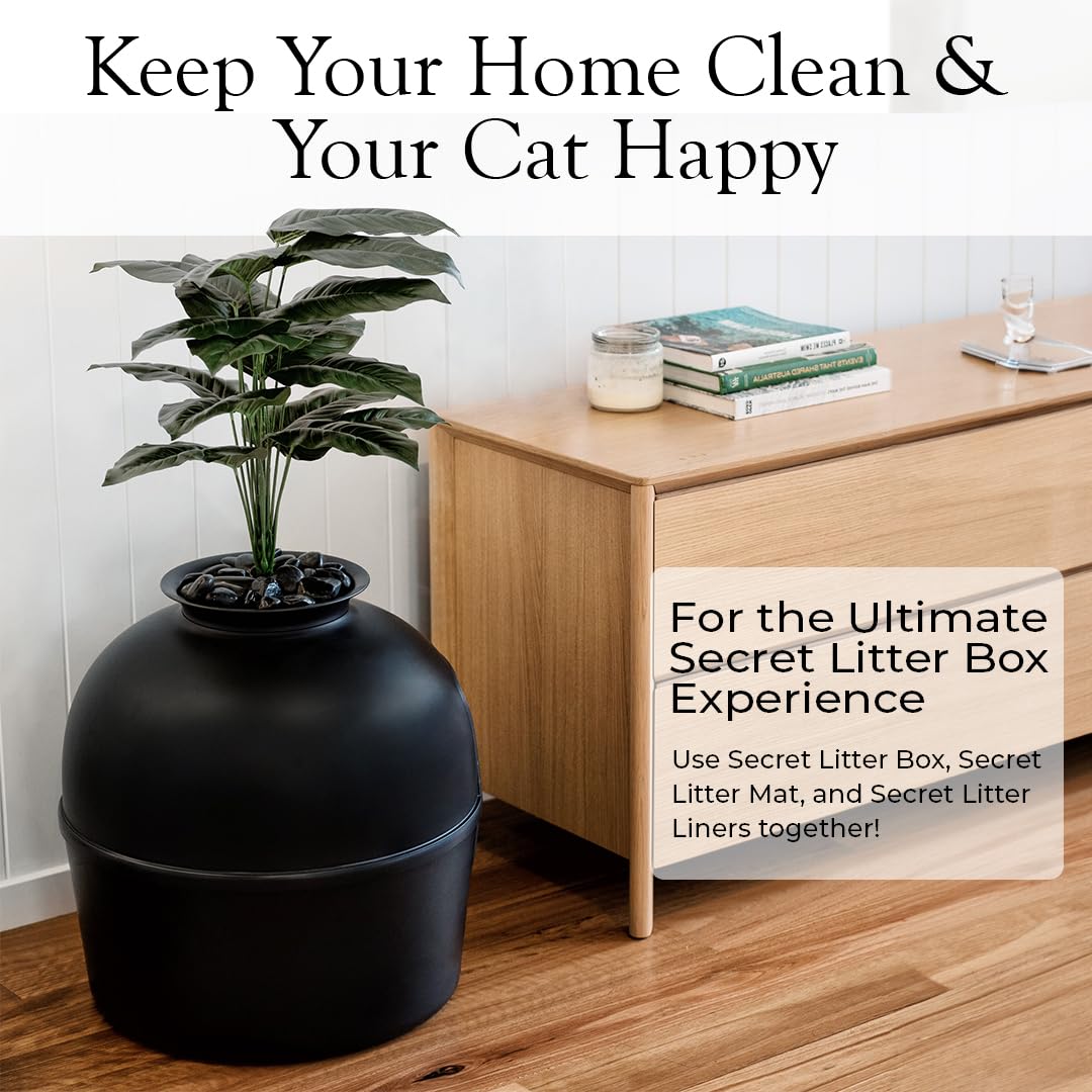 Bundle & Bliss room setup showcasing hidden litter box in living space.