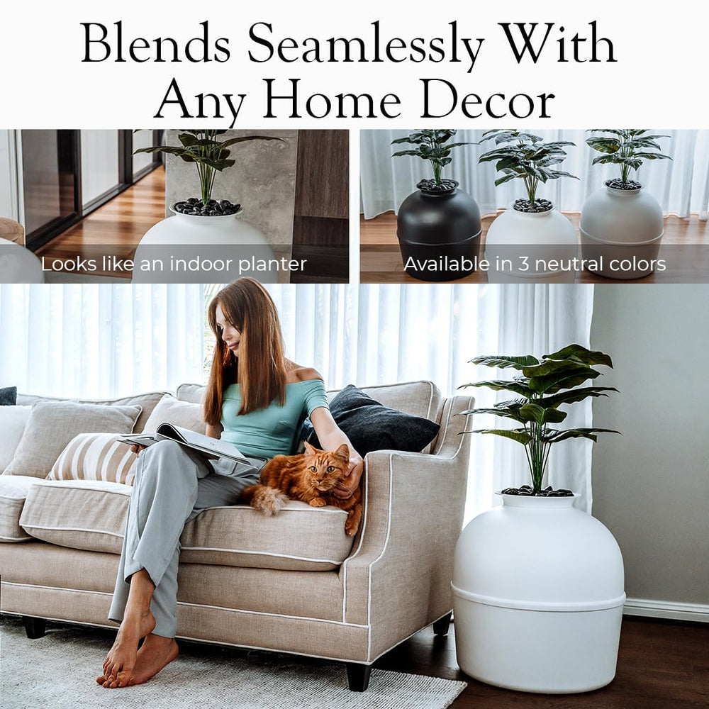 Bundle & Bliss Secret Litter Box front view shows discreet design.