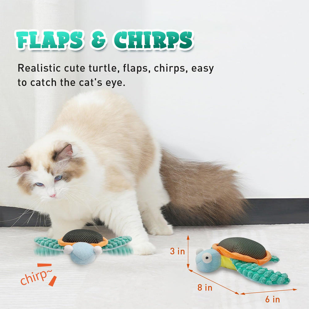 BuntyJoy flapping turtle action demonstrates lifelike movement for active pets.