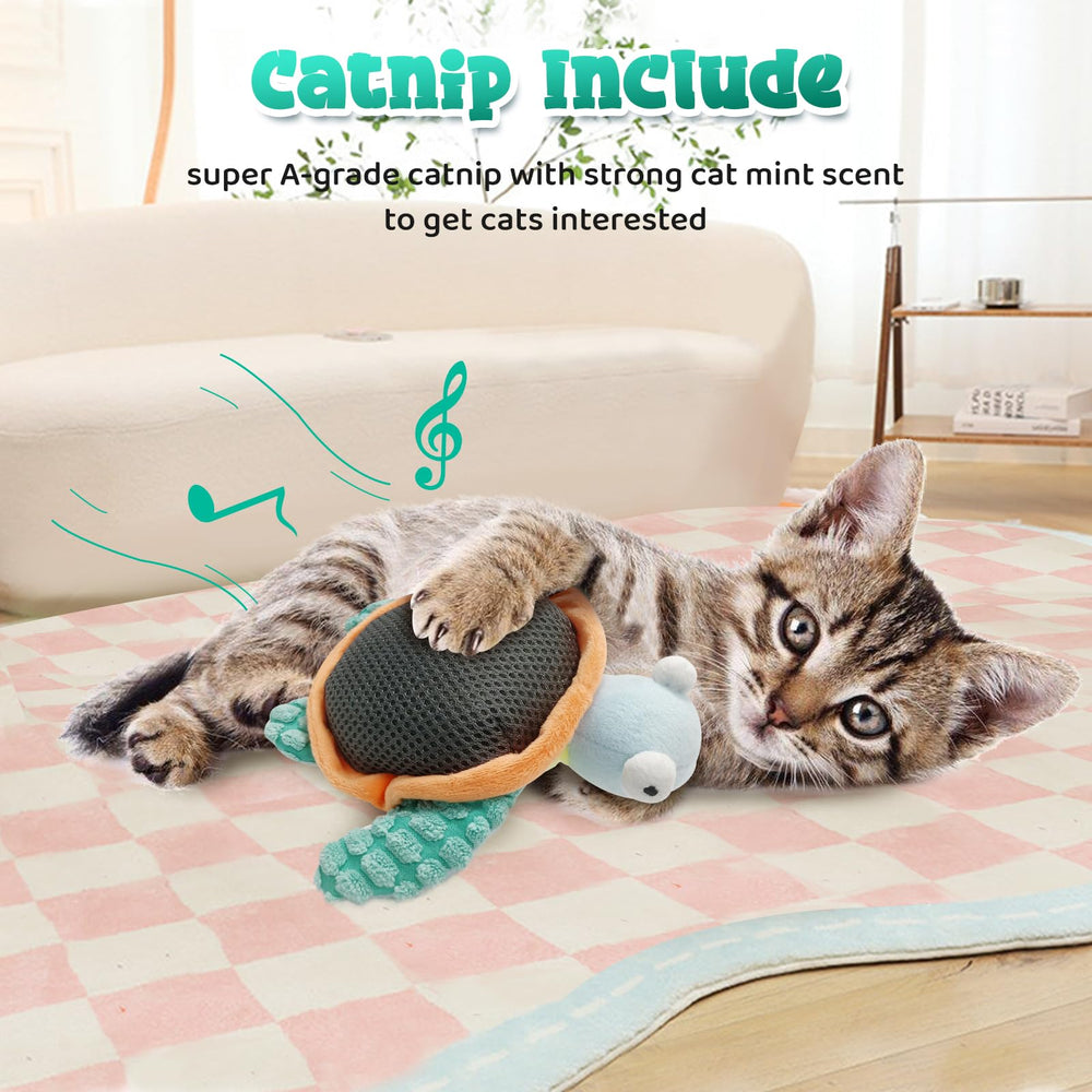BuntyJoy turtle catnip belly release boosts scent appeal for curious kittens.