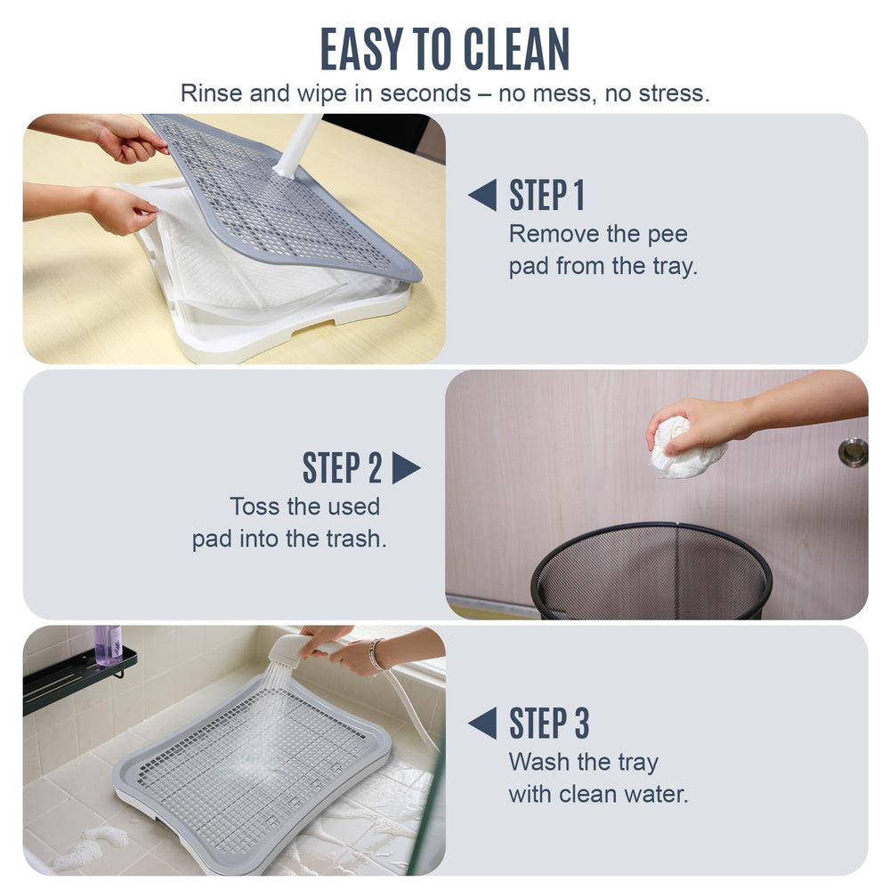 BUPIHUKA anti-slip feet stabilize the tray on hard floors