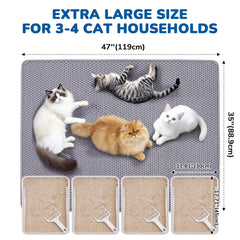 BurgeonNest felt polyester layer provides soft paws and durable litter capture.