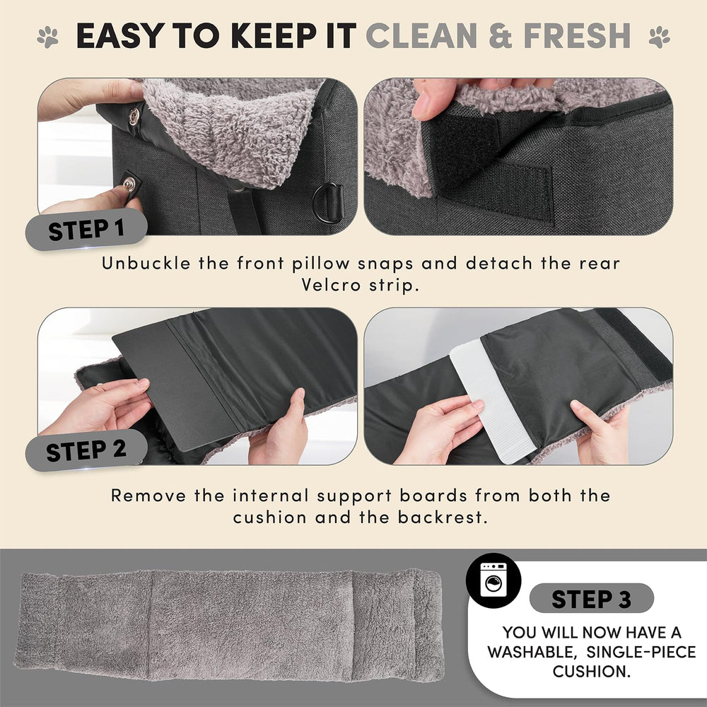 BurgeonNest center console car seat elevated neck pillow supports comfortable head alignment
