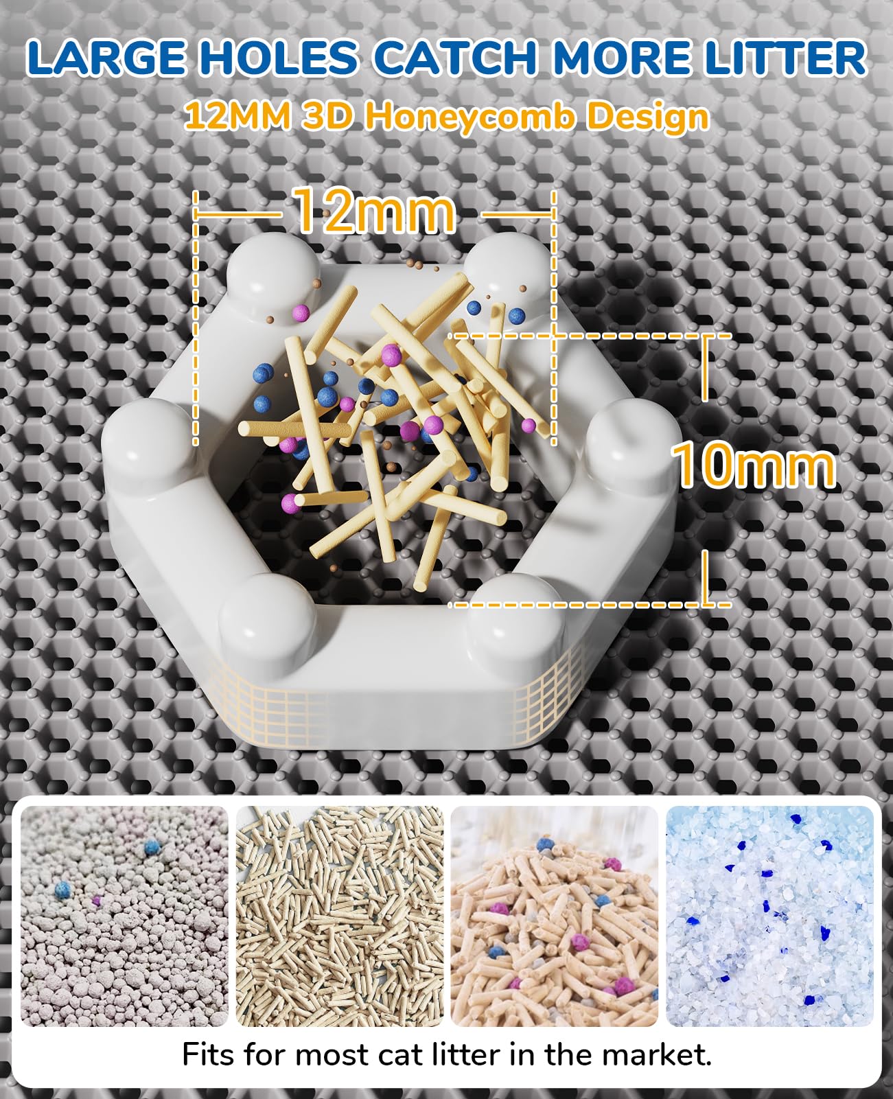 BurgeonNest grey color close-up blends with decor while reducing mess