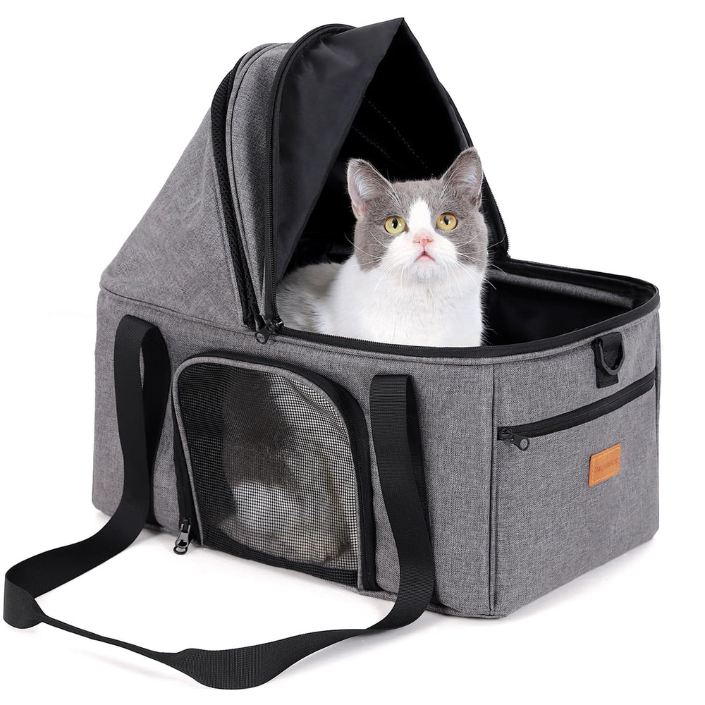 BurgeonNest top-expandable cat carrier outer view for comfortable transport