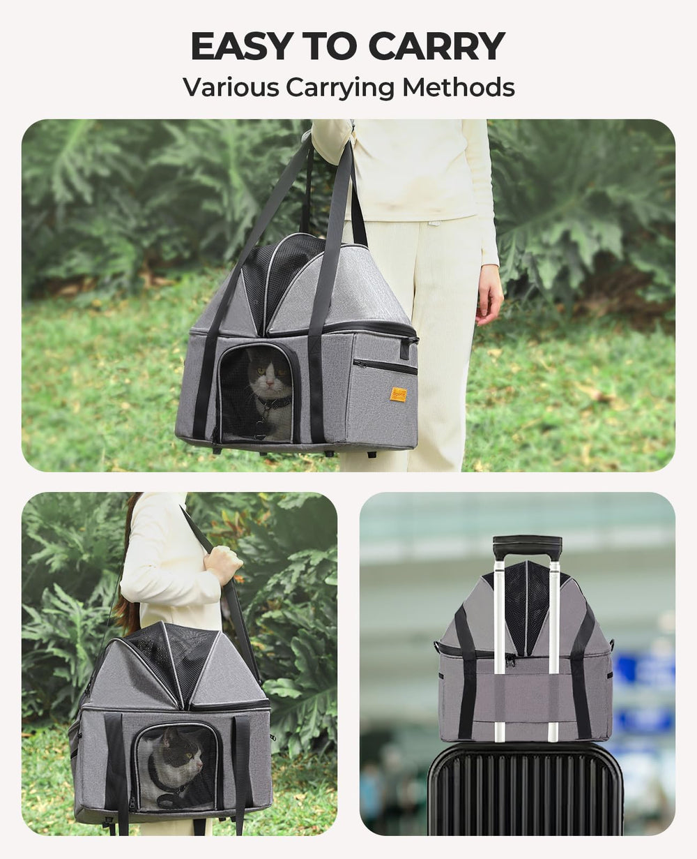 BurgeonNest adjustable shoulder straps and handles simplify portability