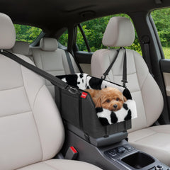 BurgeonNest center-console front view booster for travel with small pets
