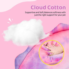 BurgeonNest calming pillow – machine-washable for easy cleaning and fresh bedding.