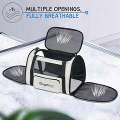 BurgeonNest cat carrier with mesh windows ensures airflow and easy pet monitoring.