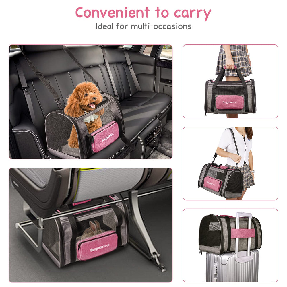 BurgeonNest cat carrier washable-cushion ensures a clean, cozy resting place.