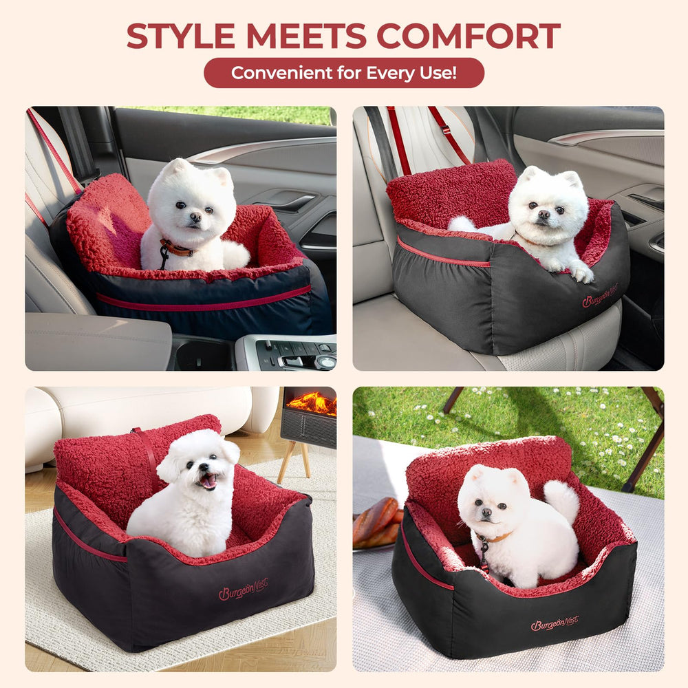 BurgeonNest adjustable belts secure your pup without distraction during drives