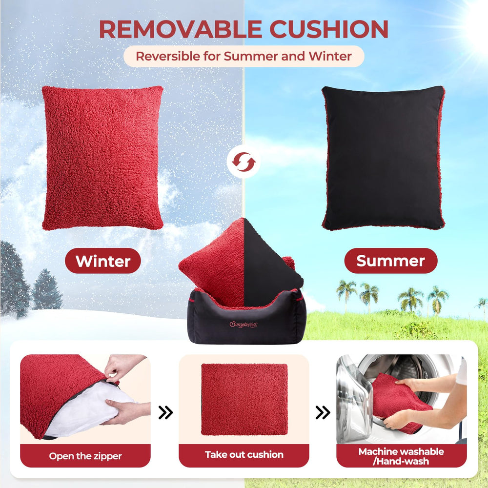 BurgeonNest detachable zipper design eases stuffing removal for thorough washing