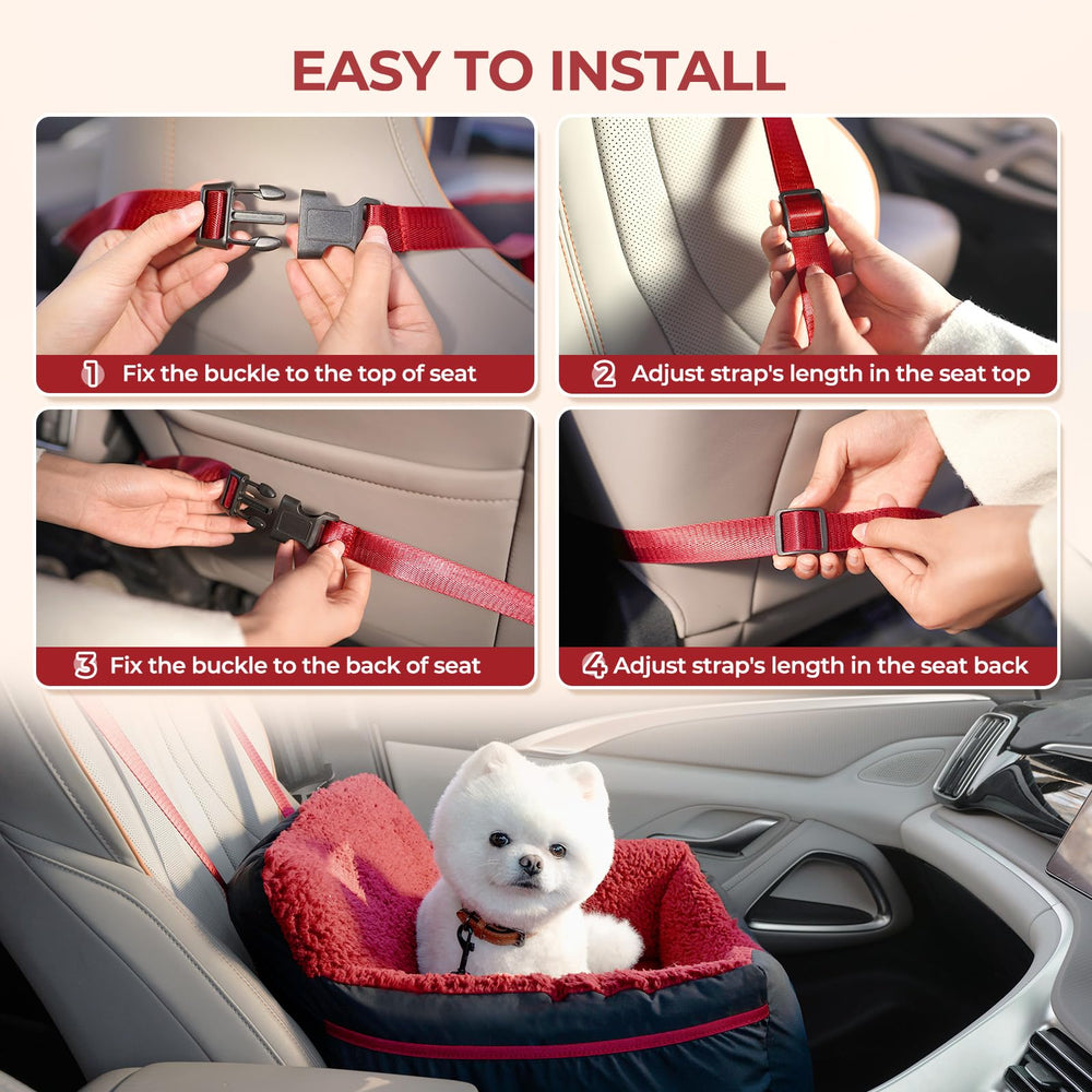 BurgeonNest storage pockets keep pet essentials within reach on road trips