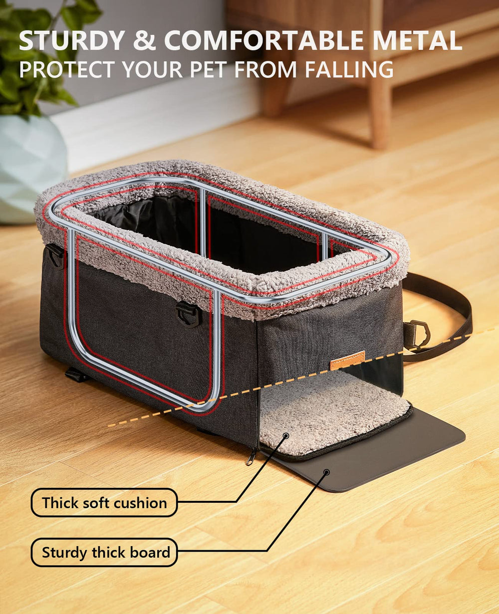 BurgeonNest double-protection safety belts keep pets secure during sudden stops