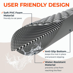 BurgeonNest non-slip bottom keeps mat in place during frantic exits.