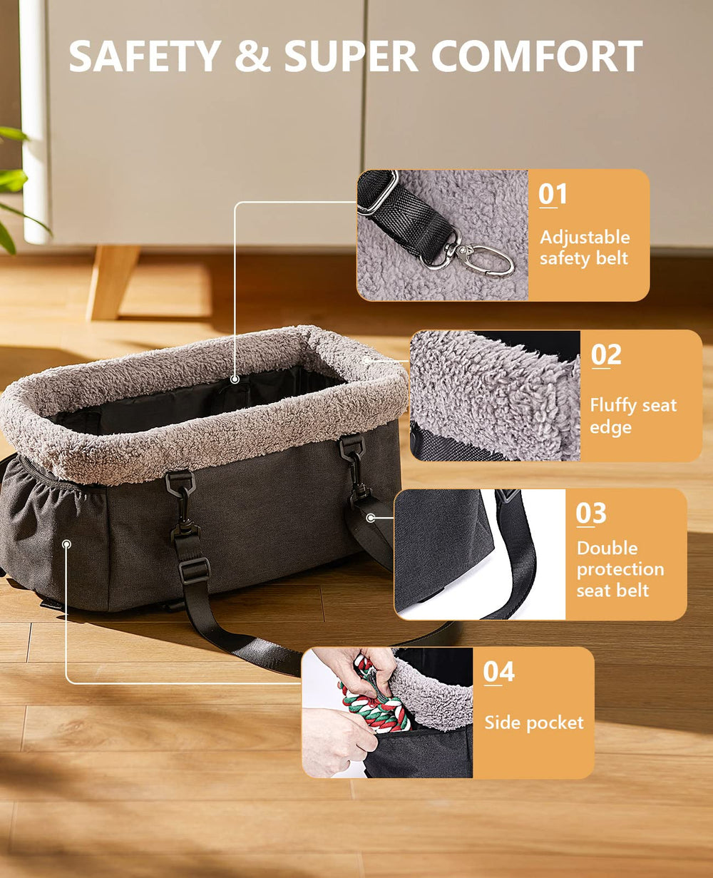 BurgeonNest top handle with furry edge creates a cozy bed-like feel