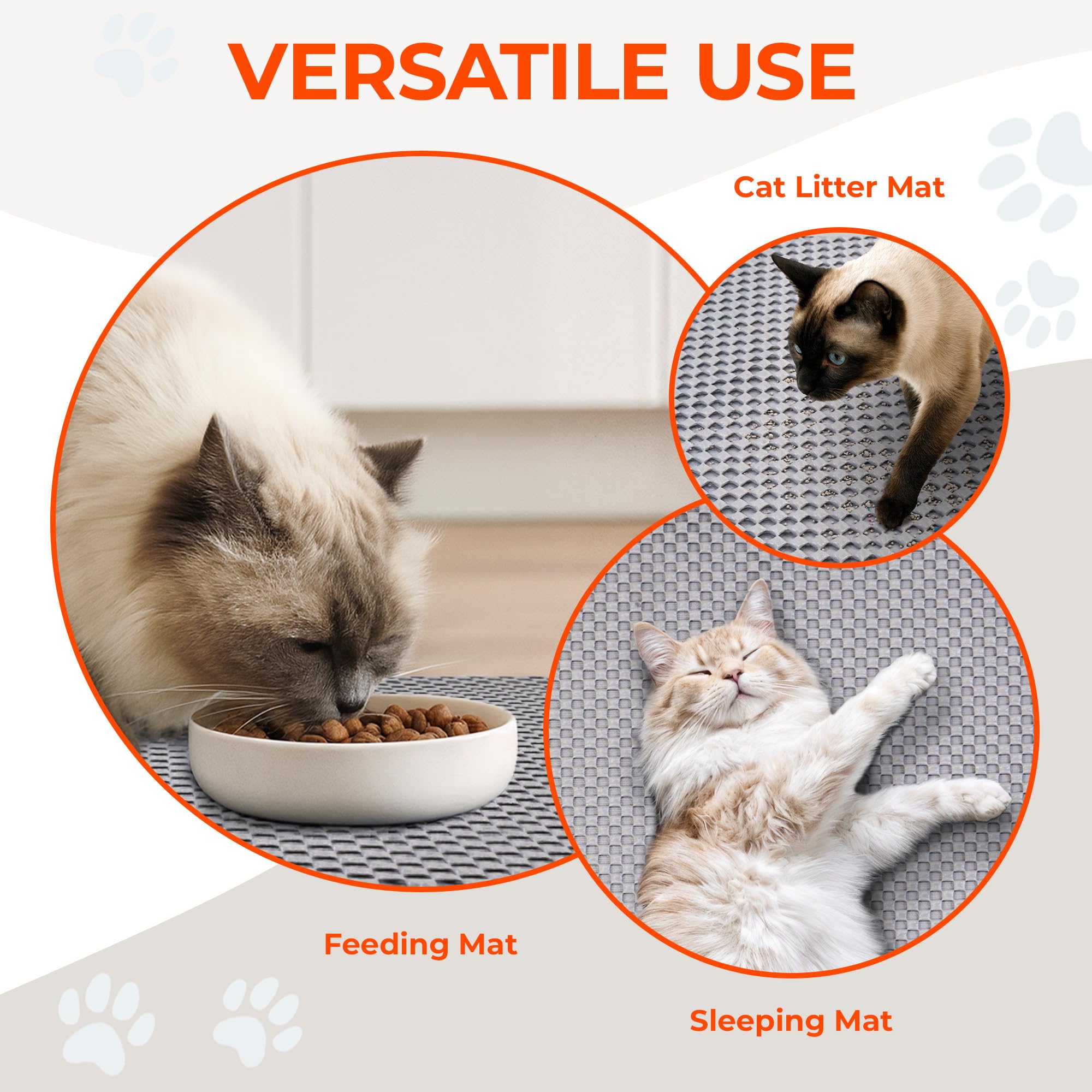 BurgeonNest XL mat accommodates 1-2 litter boxes in a busy home.