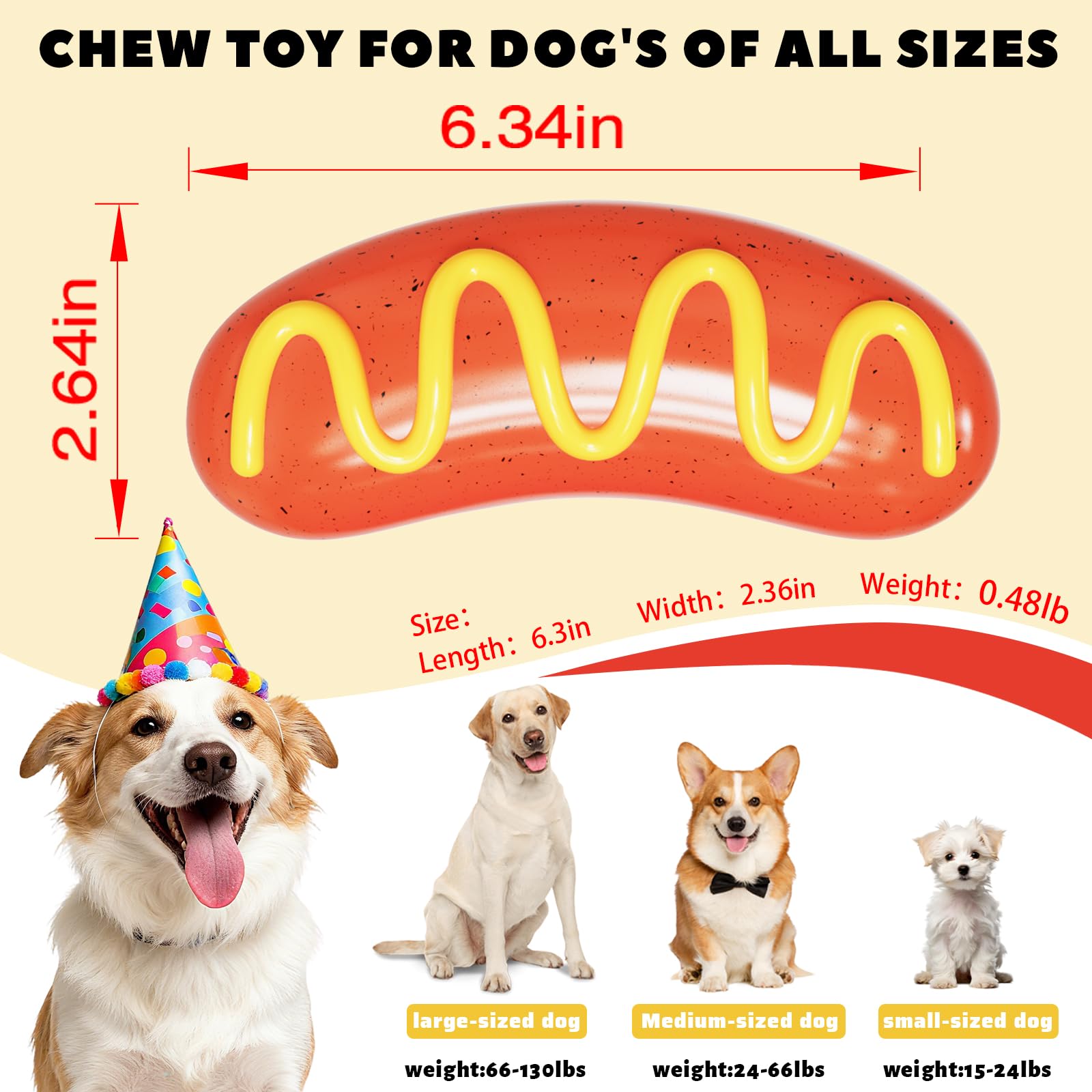 BURIESUR birthday gift dog toy is ideal for celebrations and new tricks