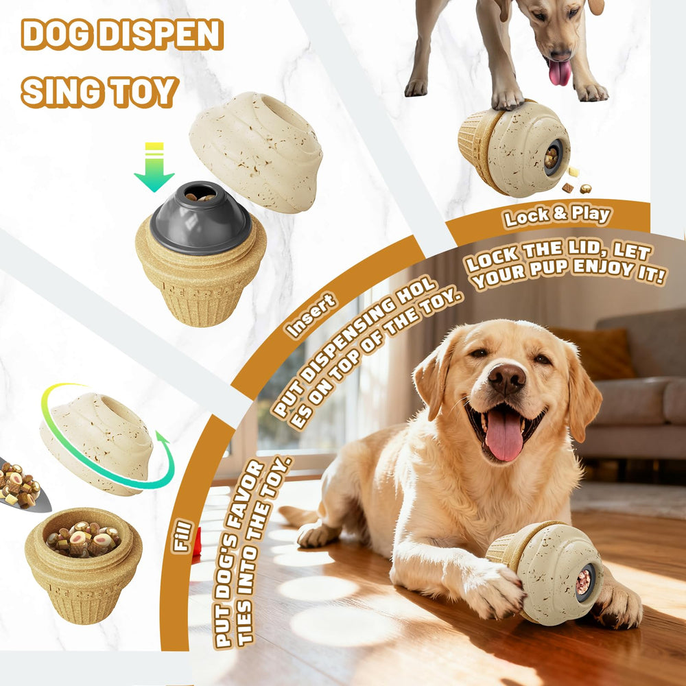 BURIESUR dog chewing action highlighting distraction and enrichment during play